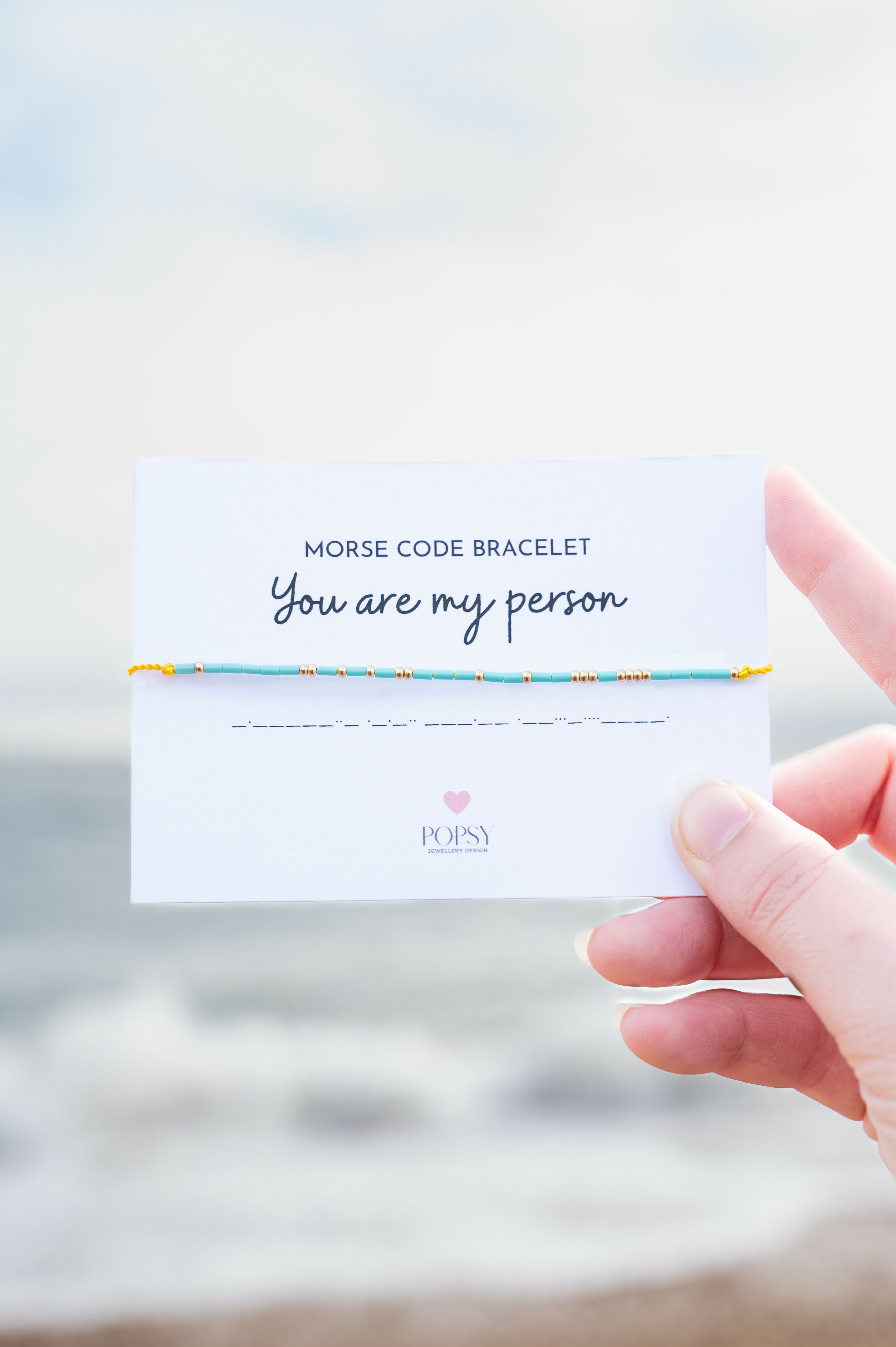 Morse Code Tiny Bead Bracelets - Various Designs