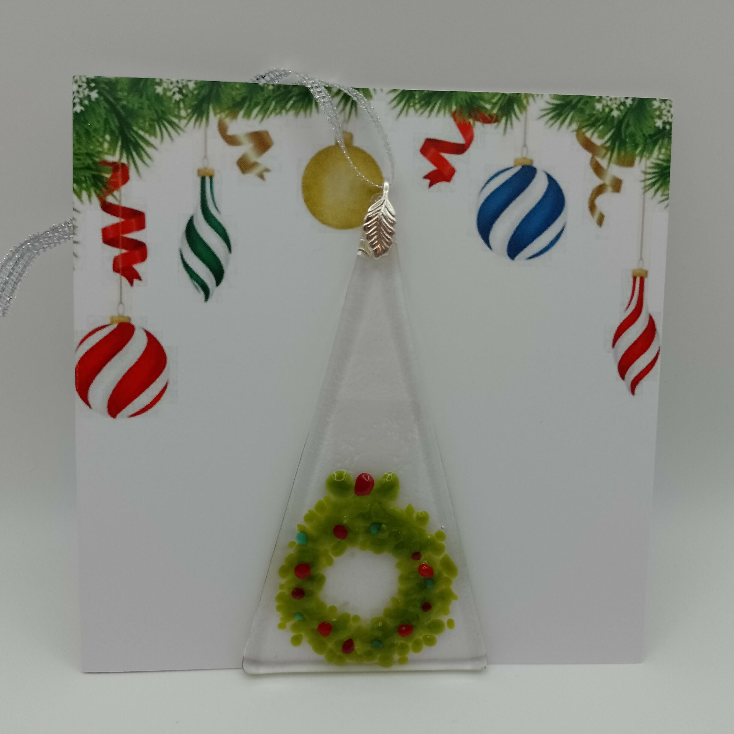 Fused Glass Christmas Card