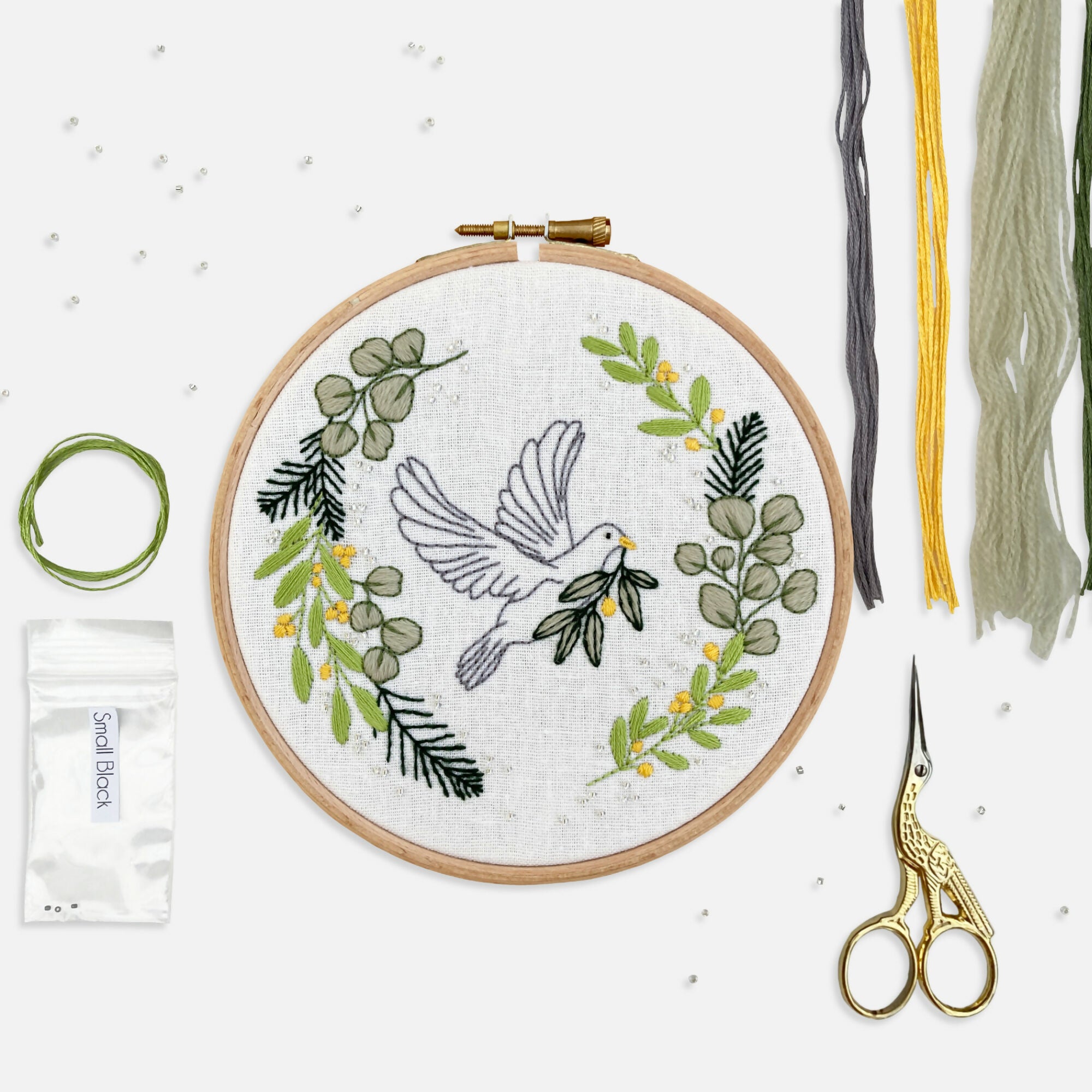 Christmas Dove Embroidery Kit