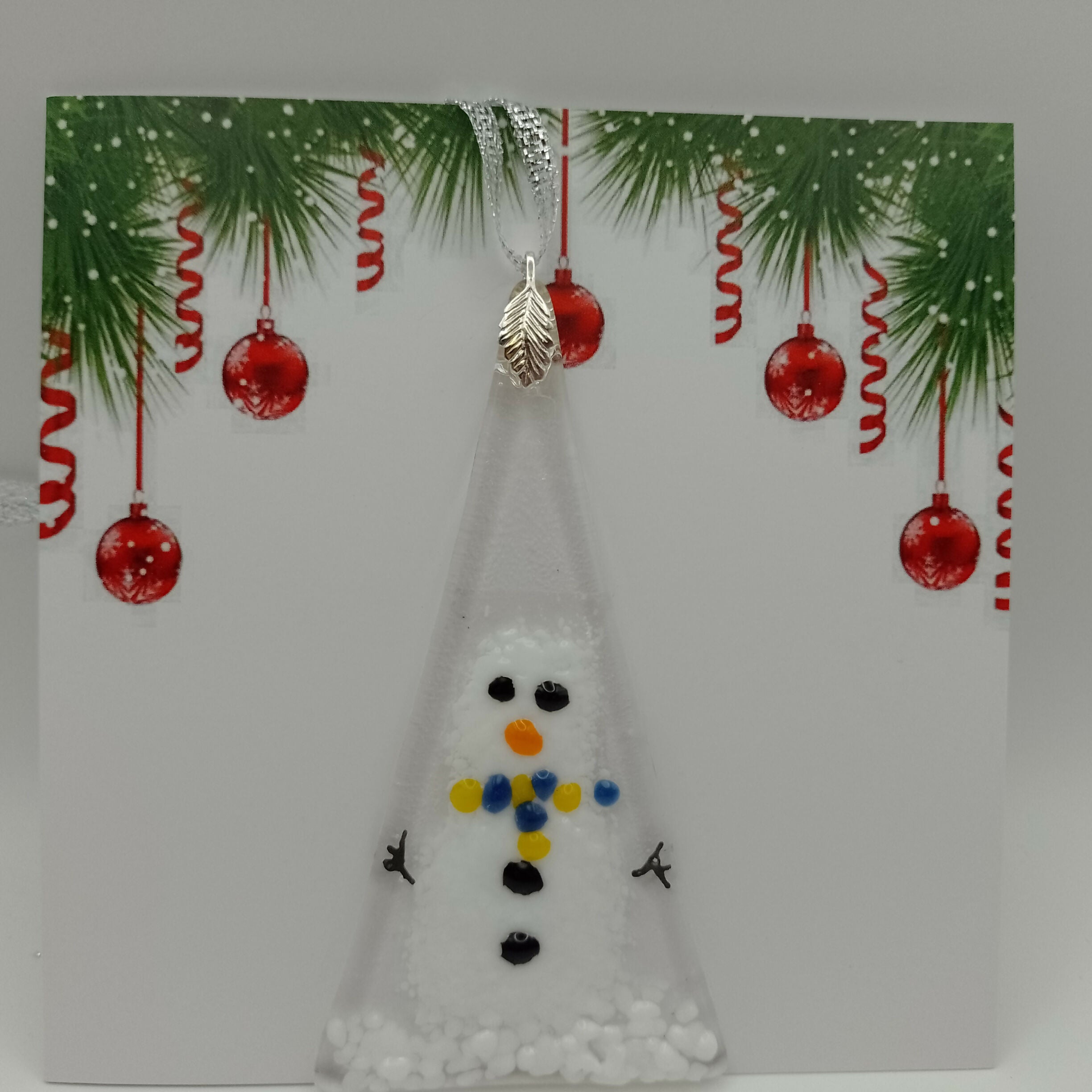 Fused Glass Christmas Card
