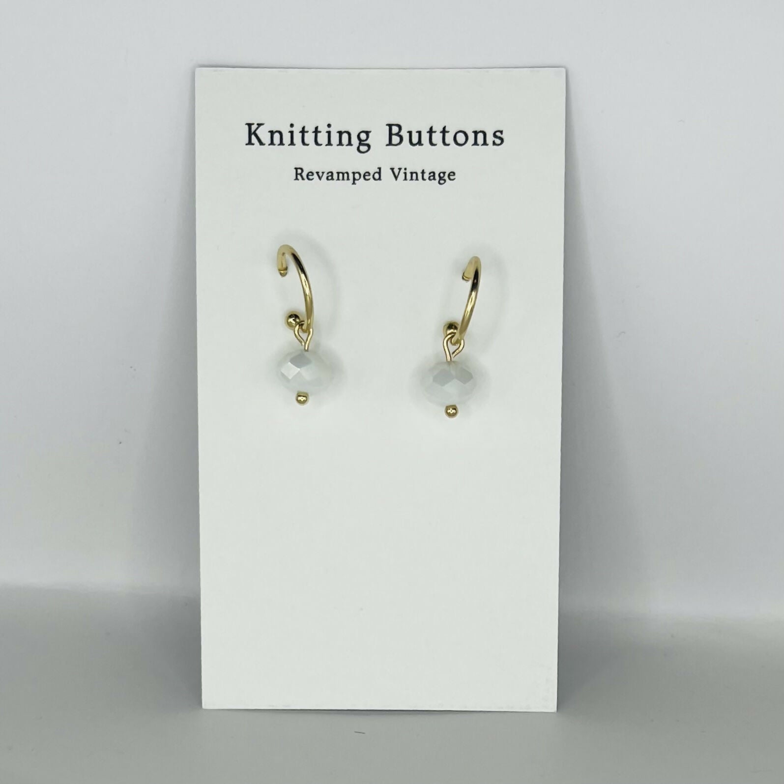 Revamped Vintage Earrings - Huggie Hoop