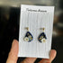 Pendant Crystal Embroidery Earrings (Waterdrop)