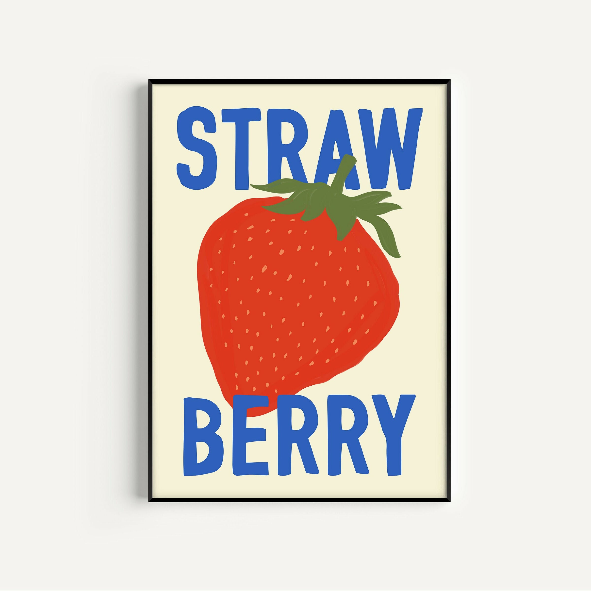 Strawberry Illustration Print