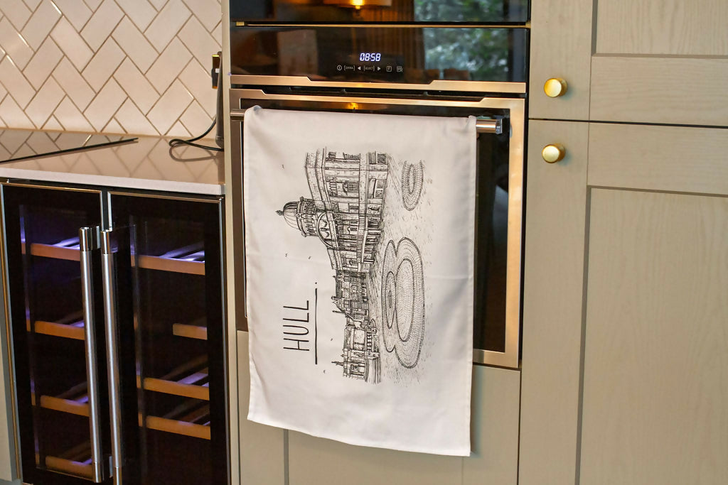 Hull Skyline Tea Towel