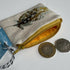 Small Coin Purse - Embroidered Feathers