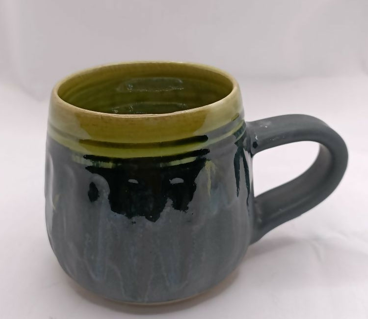 Black & Olive Handmade Mug