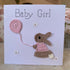 Baby Crocheted card with Rabbit