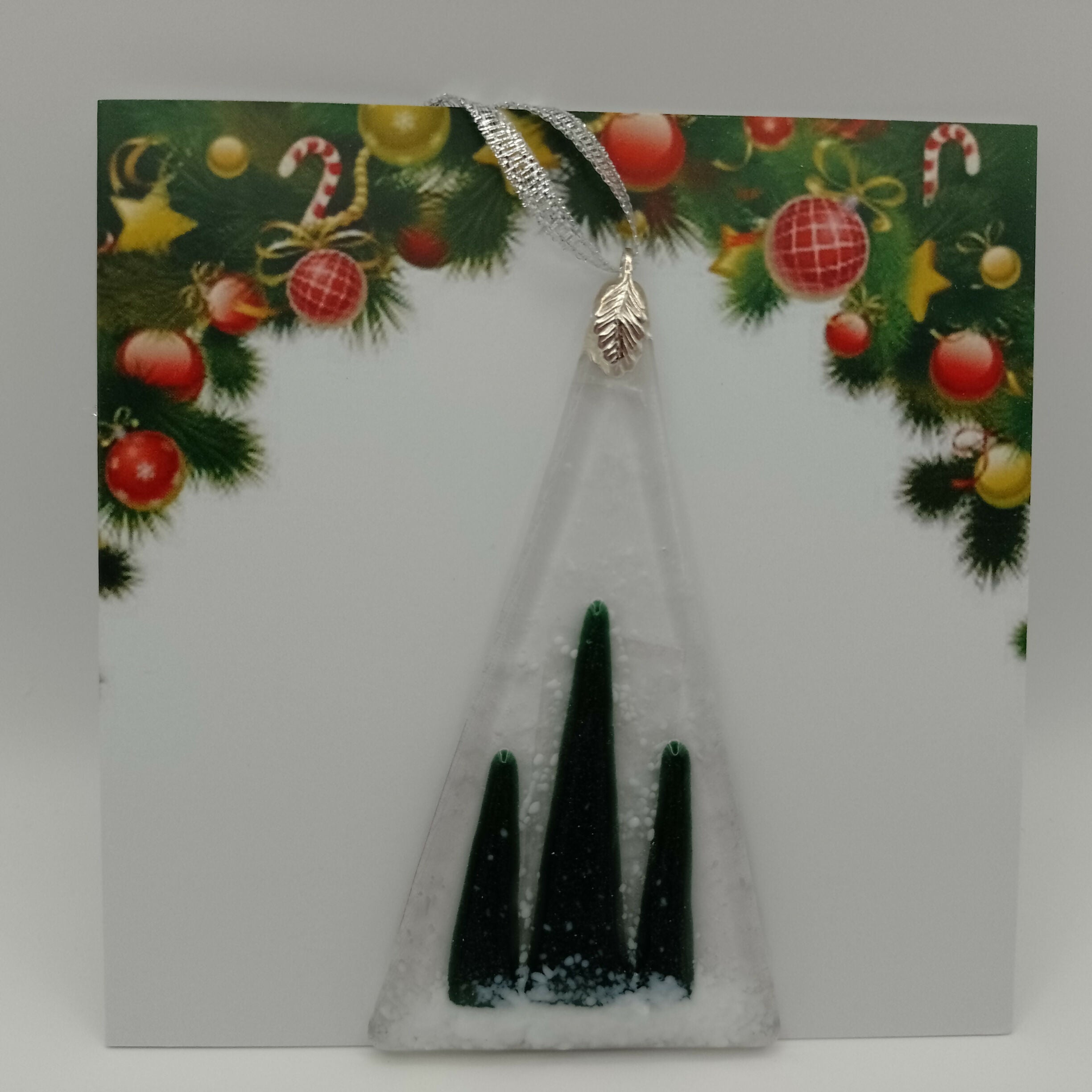 Fused Glass Christmas Card