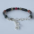 UNISEX HEALING CRYSTAL & STERLING SILVER ROOT CHAKRA BRACELET WITH AROMATHERAPY BEADS