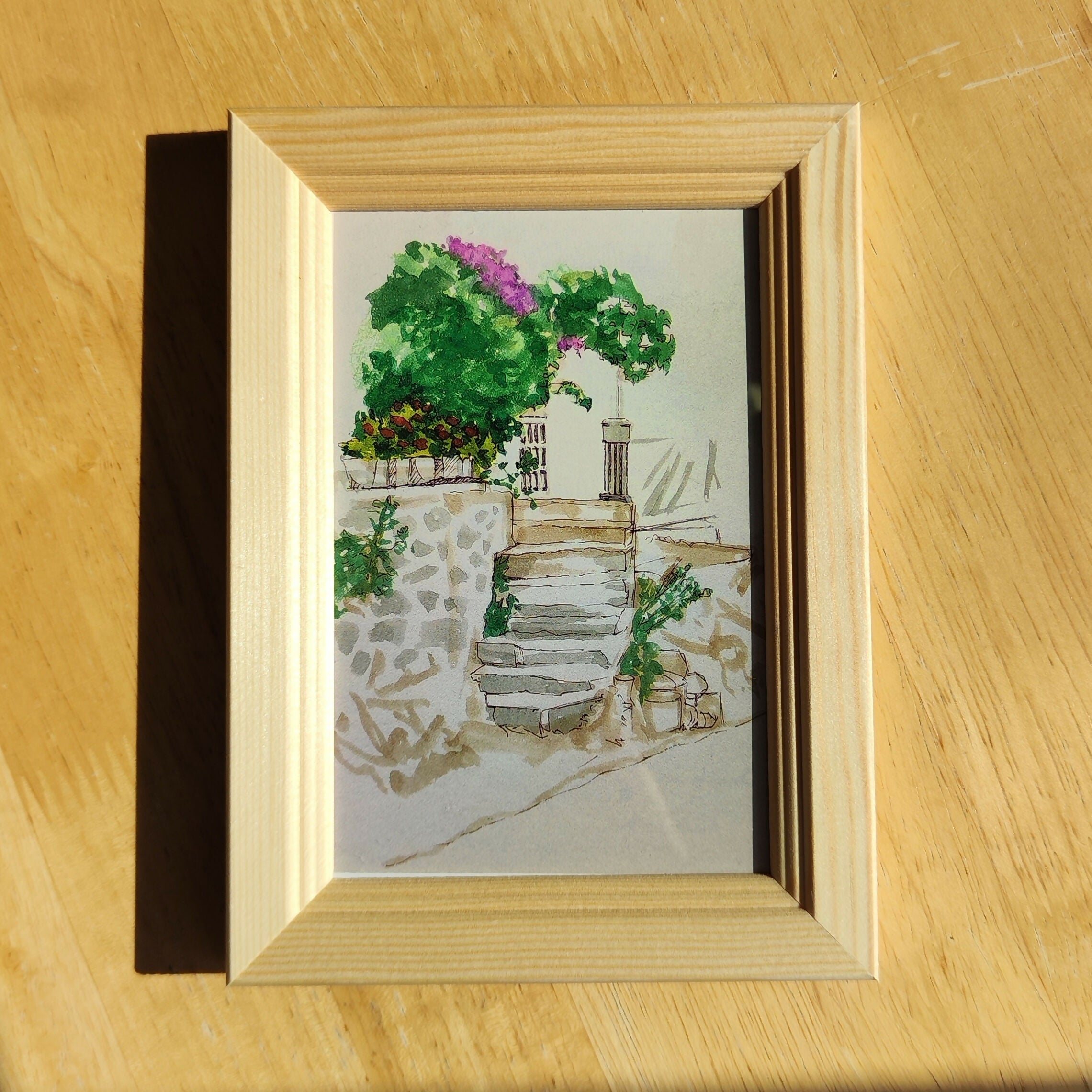 A House on the Aegean framed