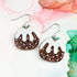 Handmade Christmas Pudding Resin Earrings