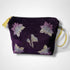 Lotus Flower Aubergine Velvet Makeup Bag