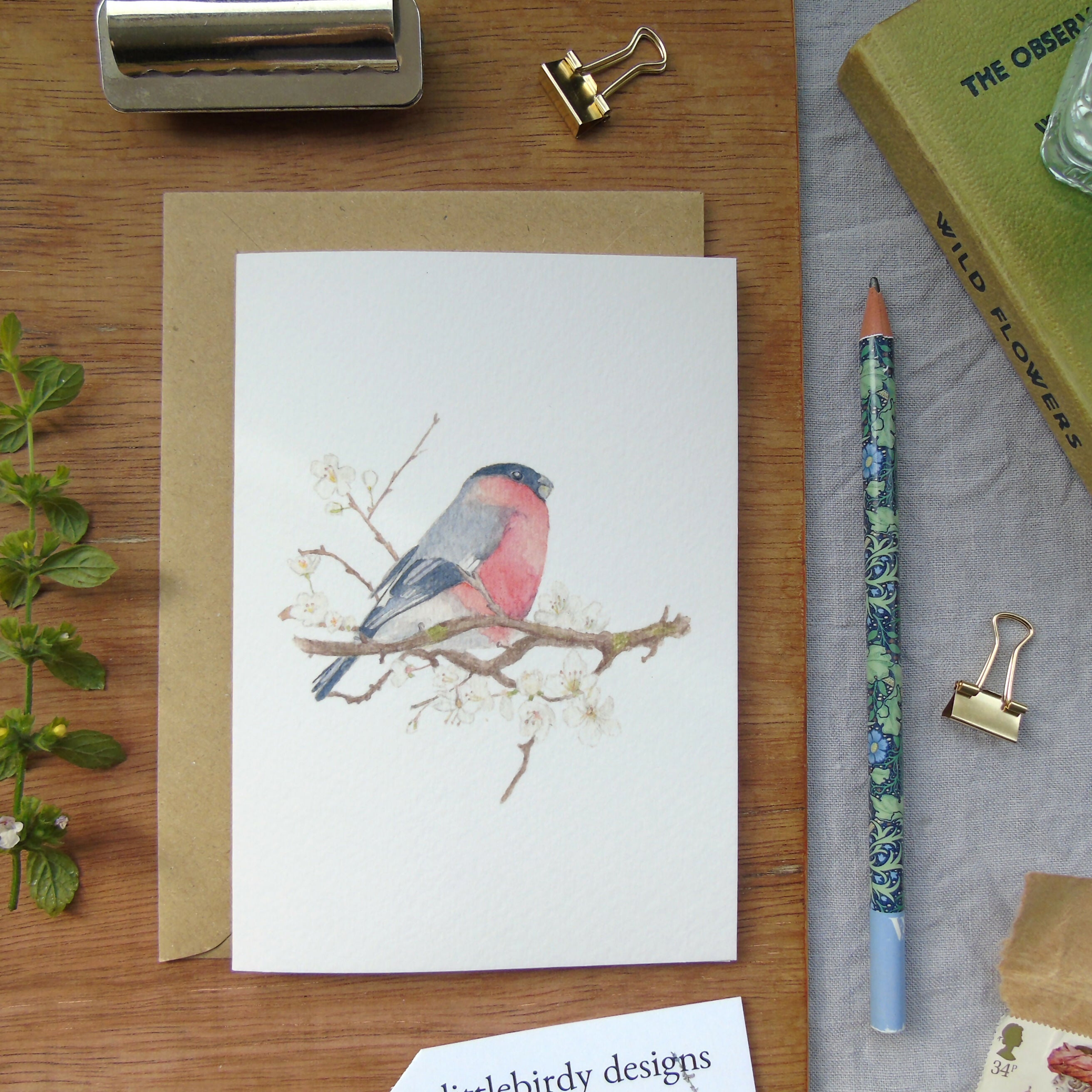 bullfinch any occasion card