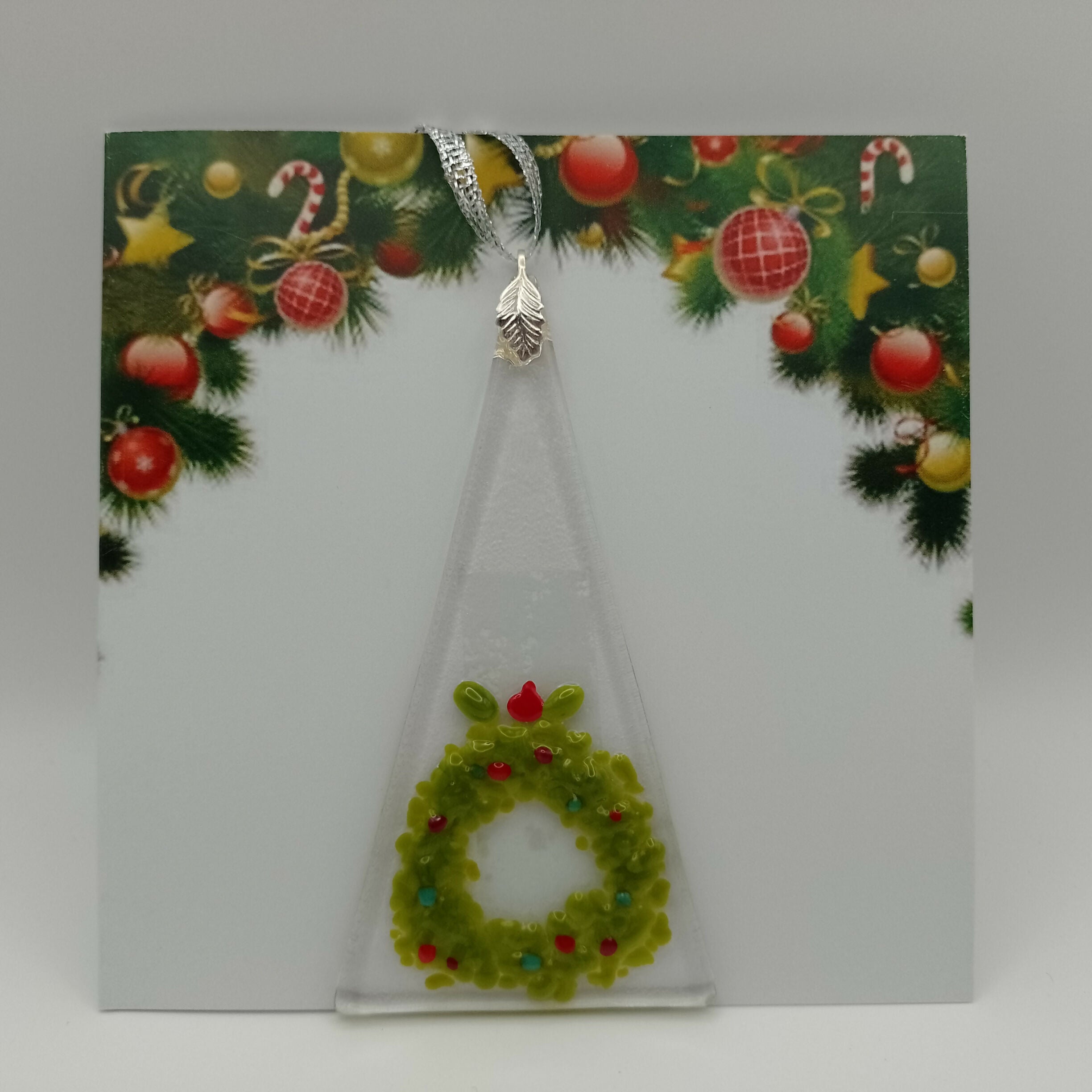Fused Glass Christmas Card