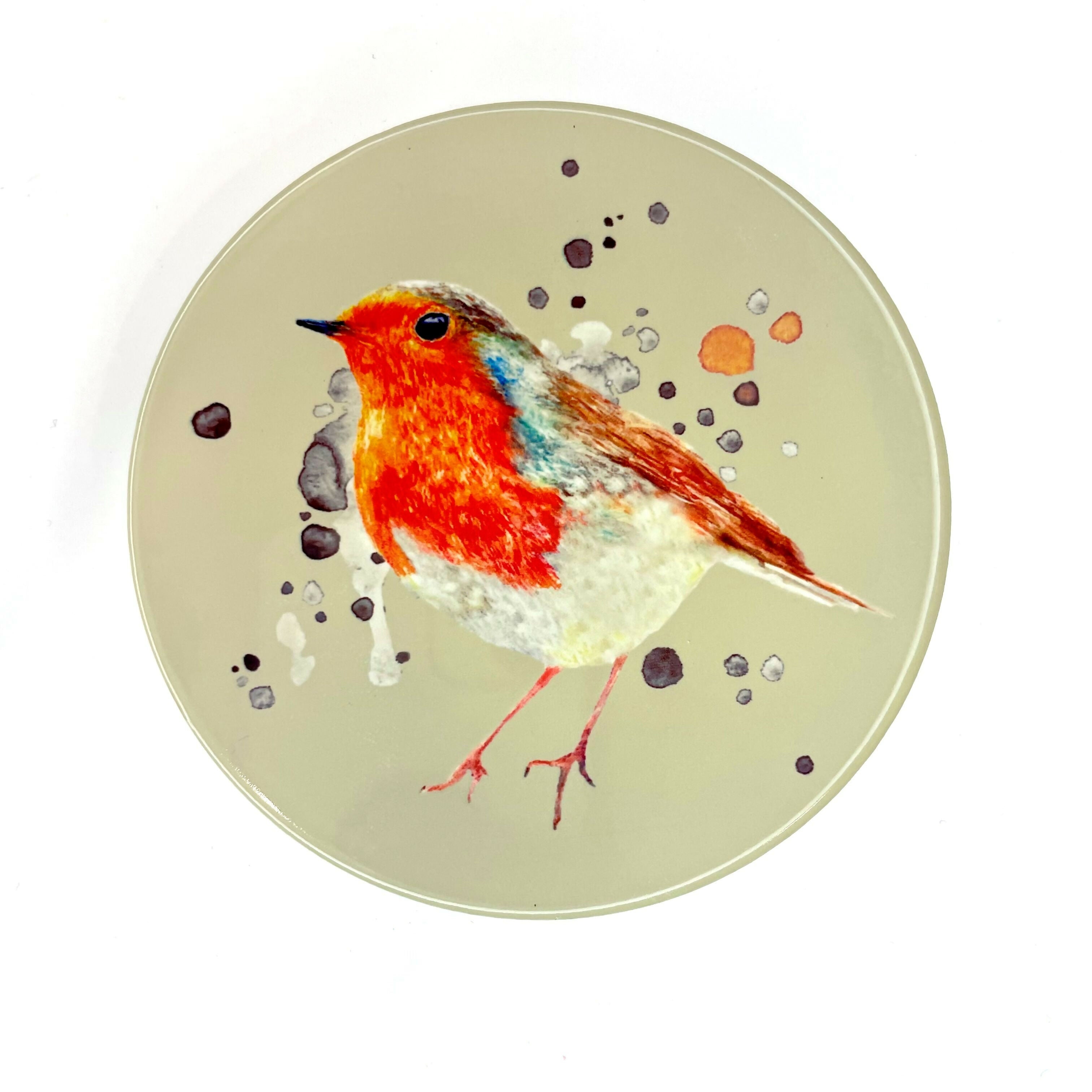 Ceramic Coaster - Robin | Decorative Drink Coaster | Art & Soul