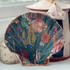 Handcrafted Coral Dark Scallop Shell | Unique Home Decor | Art & Soul
