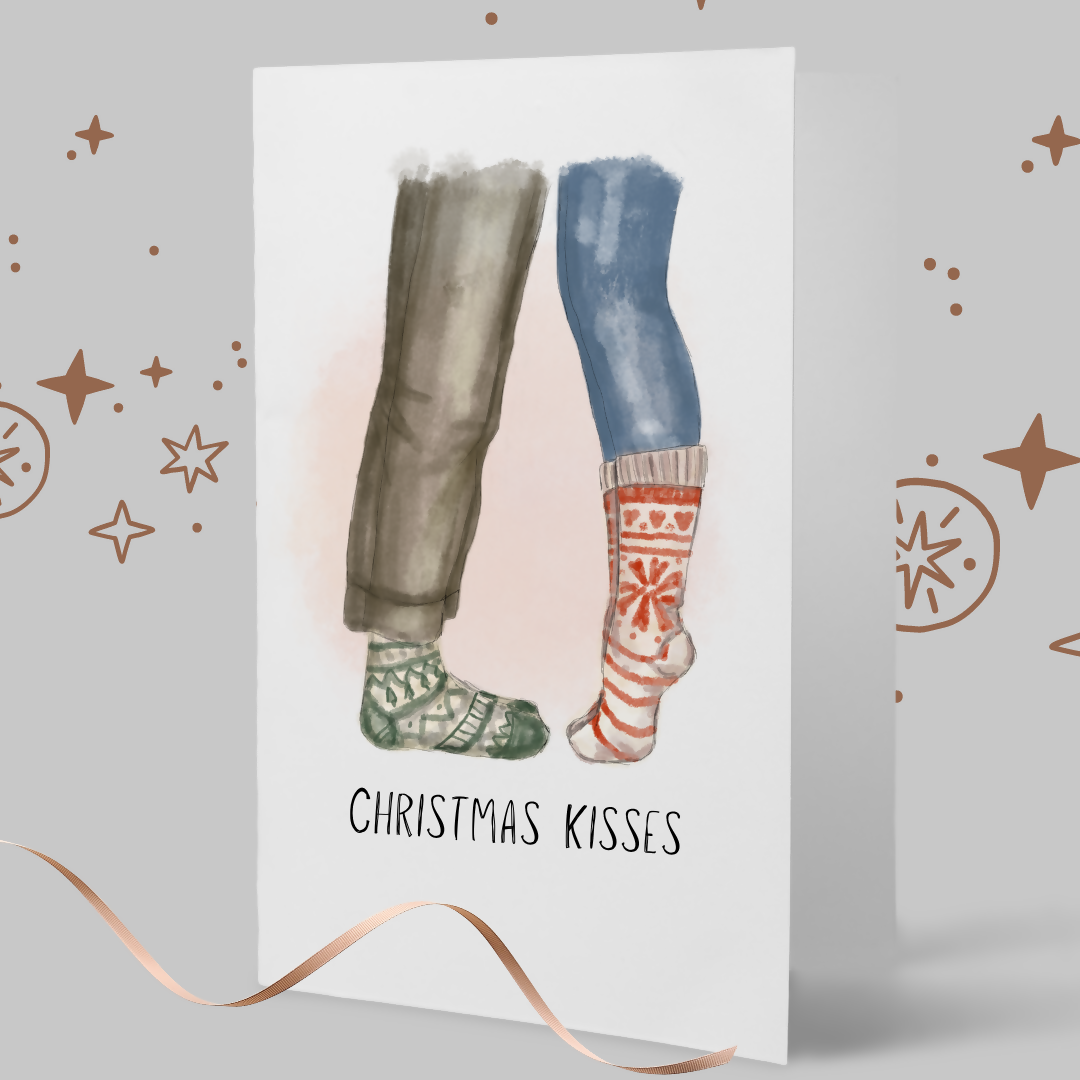 Christmas Card - Christmas Kisses