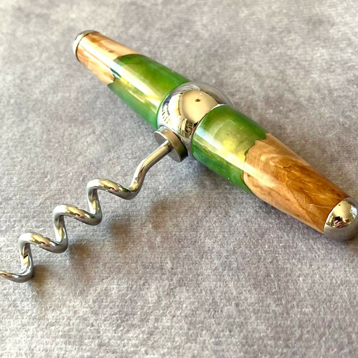 Green corkscrew