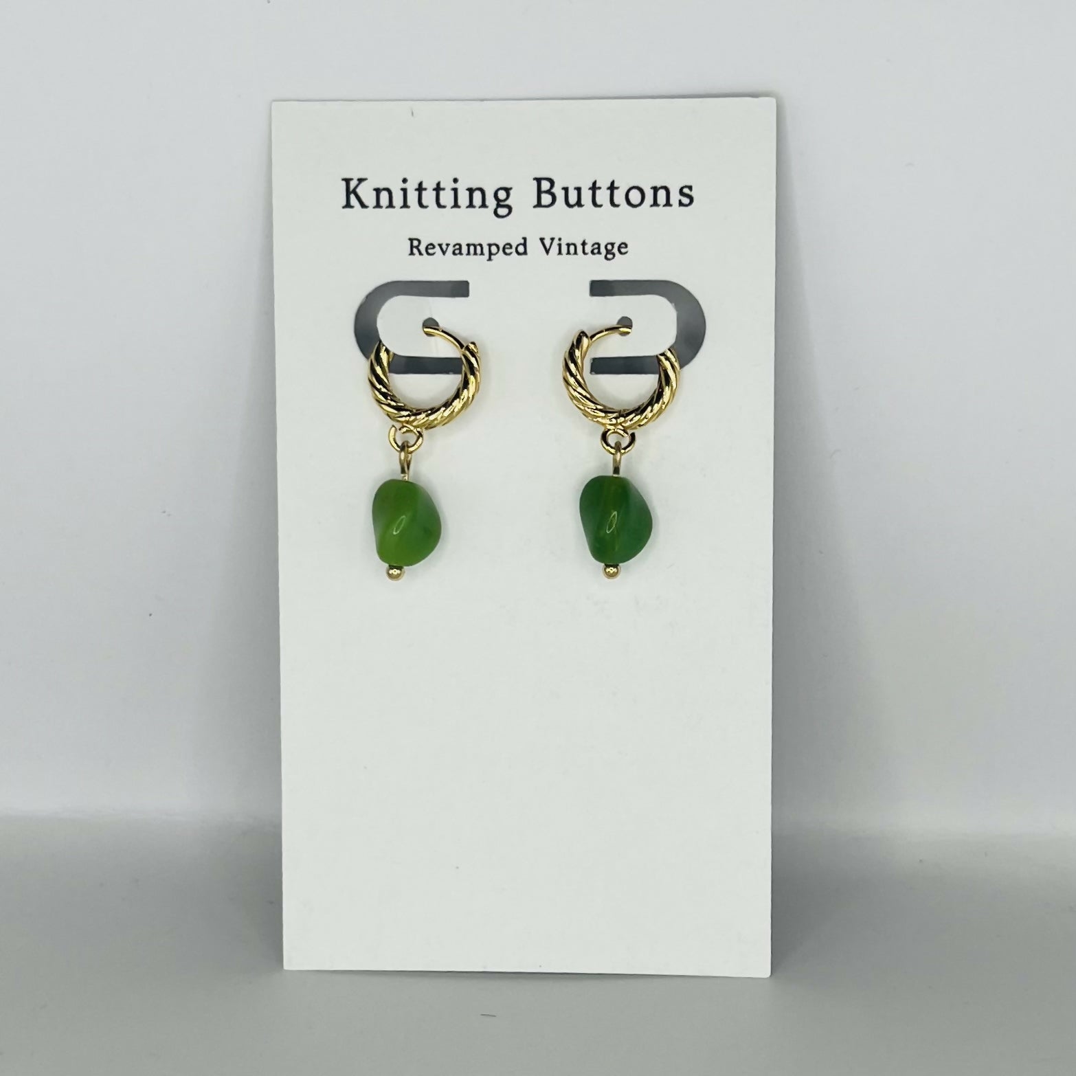 Revamped Vintage Earrings - Huggie Hoop