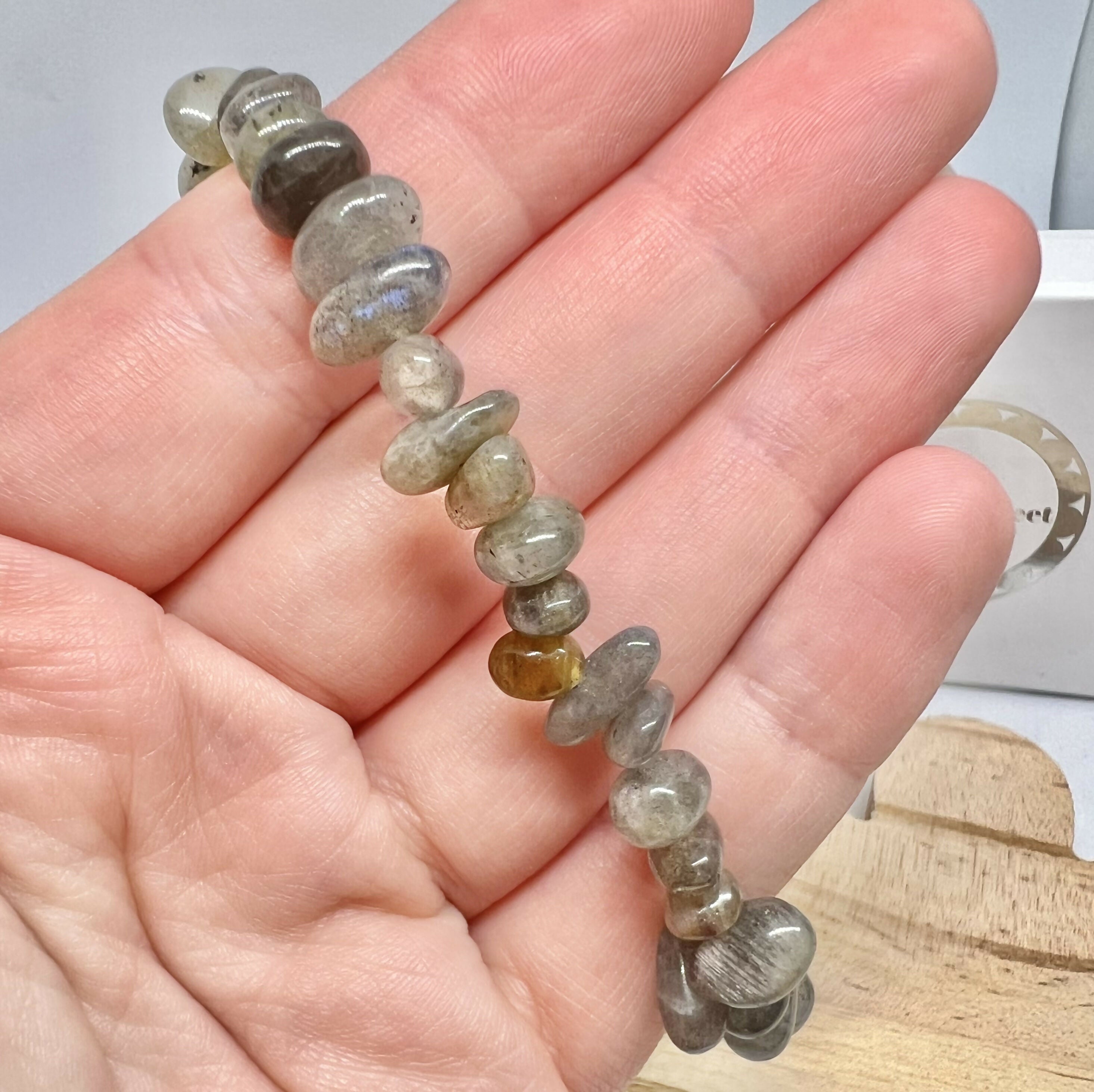 Labradorite Chip Bracelet