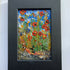 Close Up Poppies & Daisies - Black Framed Original Oil Painting On Wood