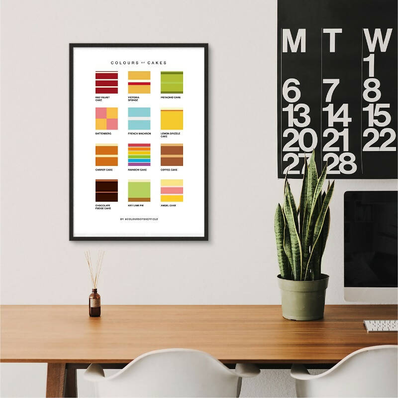 Colours of Cakes Print