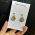 Pendant Crystal Embroidery Earrings (Waterdrop)