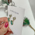 Double Circle 2 in 1 Drop Earrings