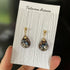 Pendant Crystal Embroidery Earrings (Waterdrop)