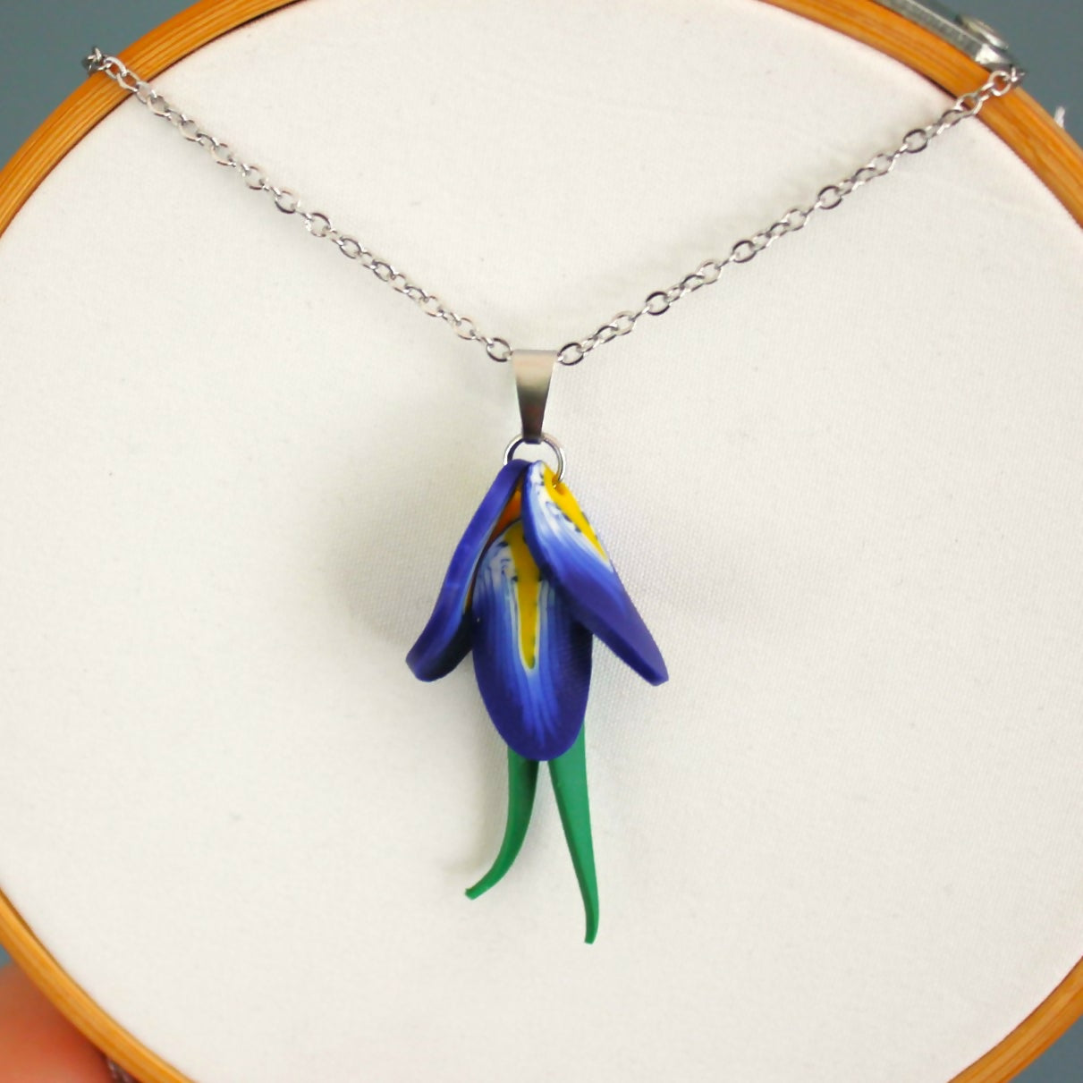 Iris Harmony Clay Necklace