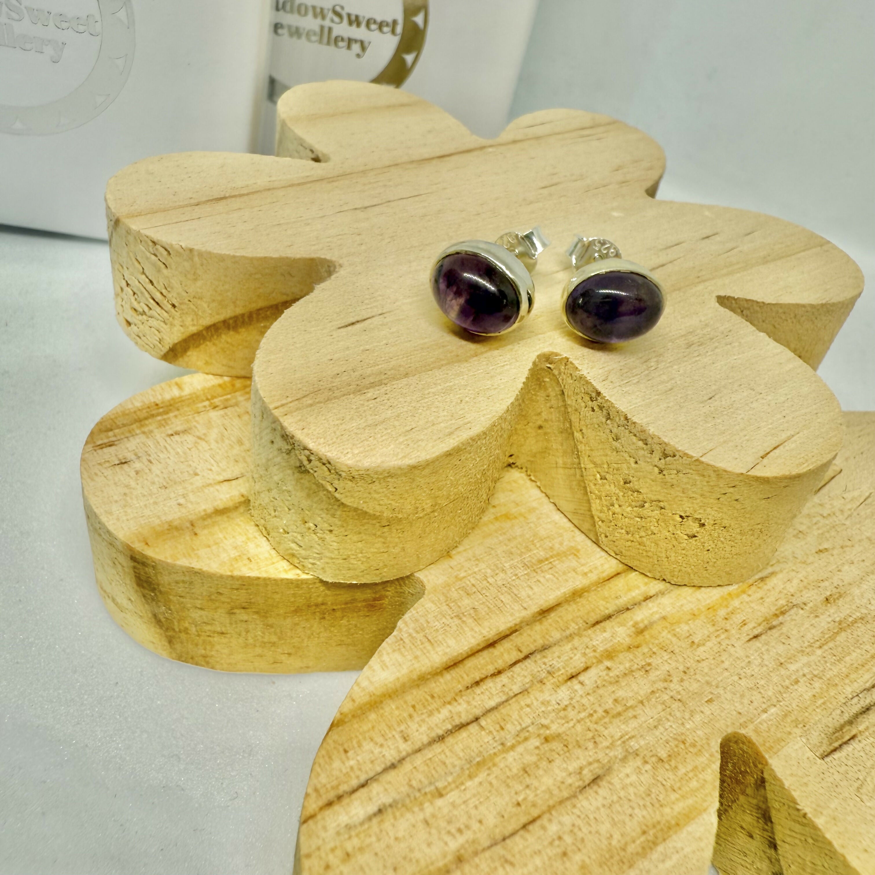 AMETHYST STUD EARRINGS