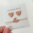 Heart Earring and Bracelet Set - Handmade Elegance | Art & Soul