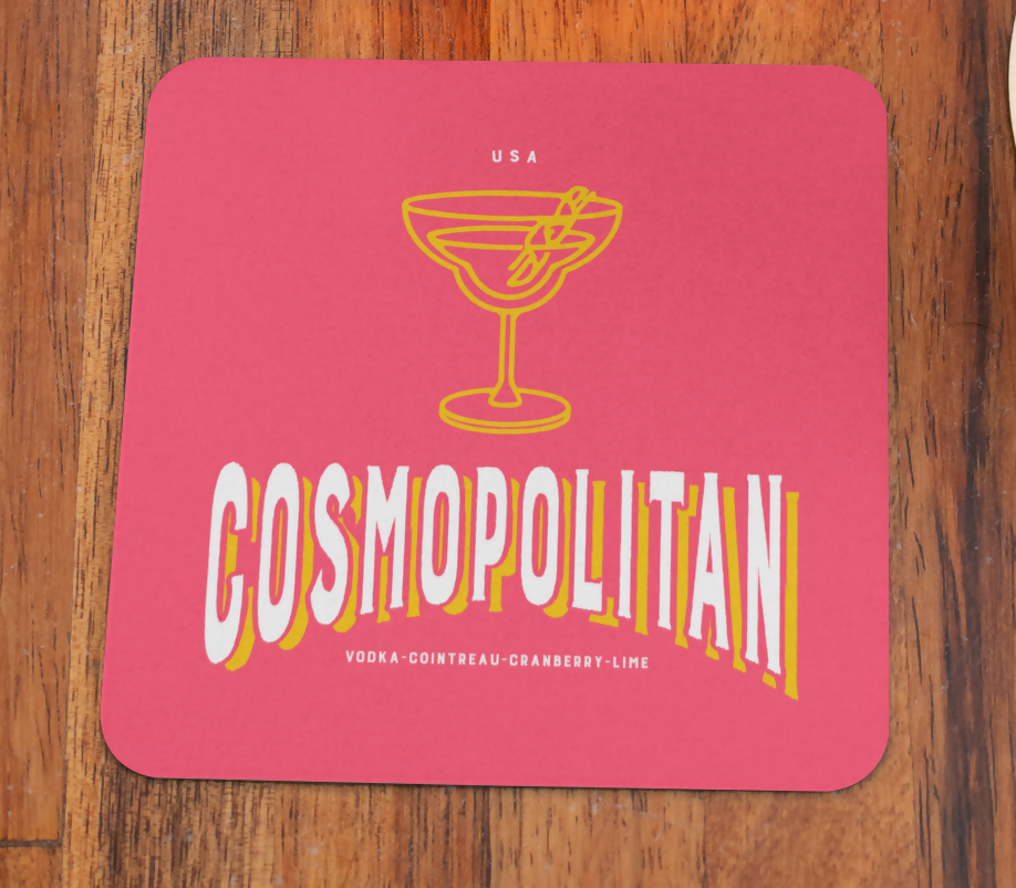 Cocktail Design Drinks Coaster