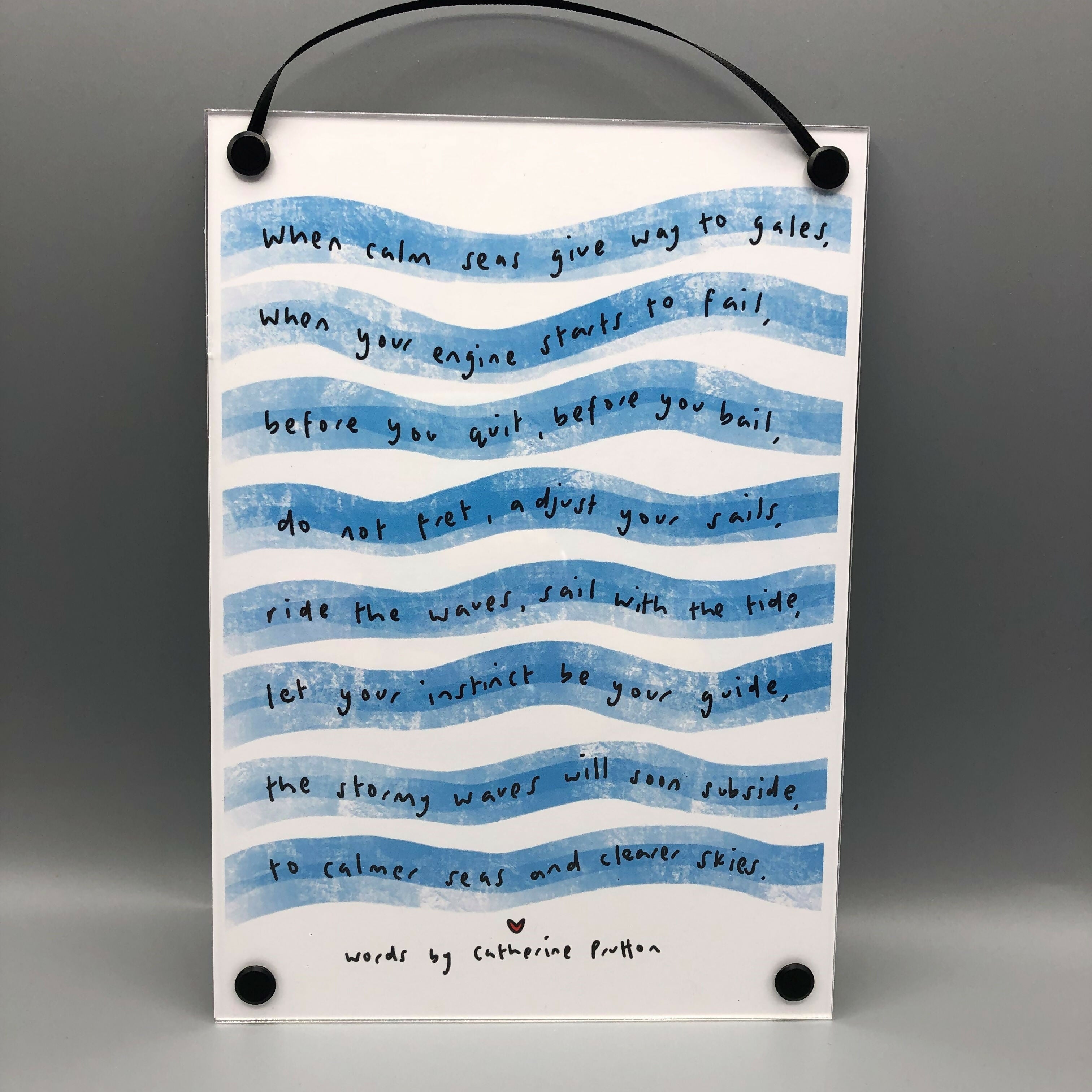 Calm Seas Framed Poem
