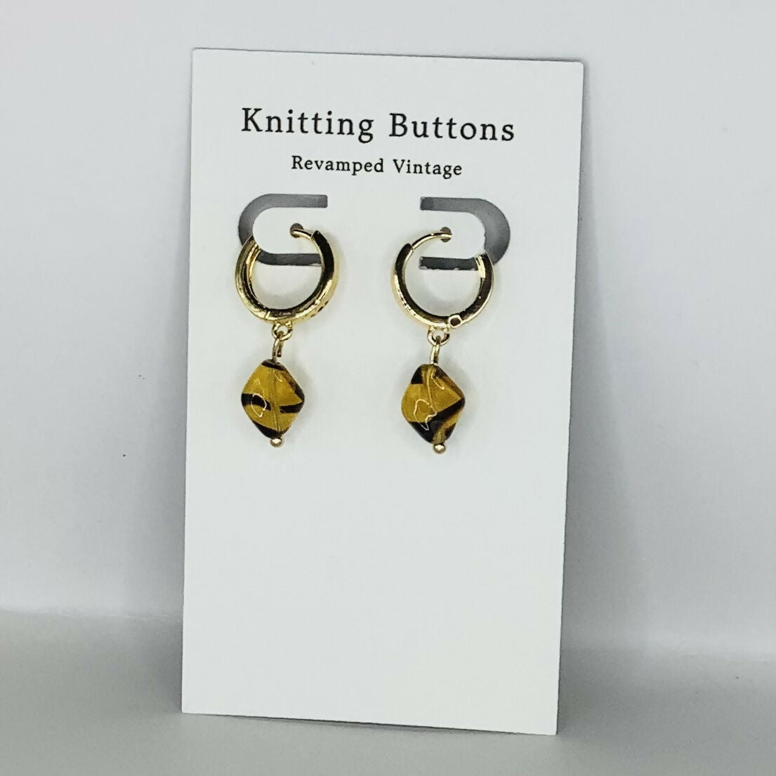 Revamped Vintage Earrings - Huggie Hoop