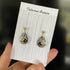 Pendant Crystal Embroidery Earrings (Waterdrop)