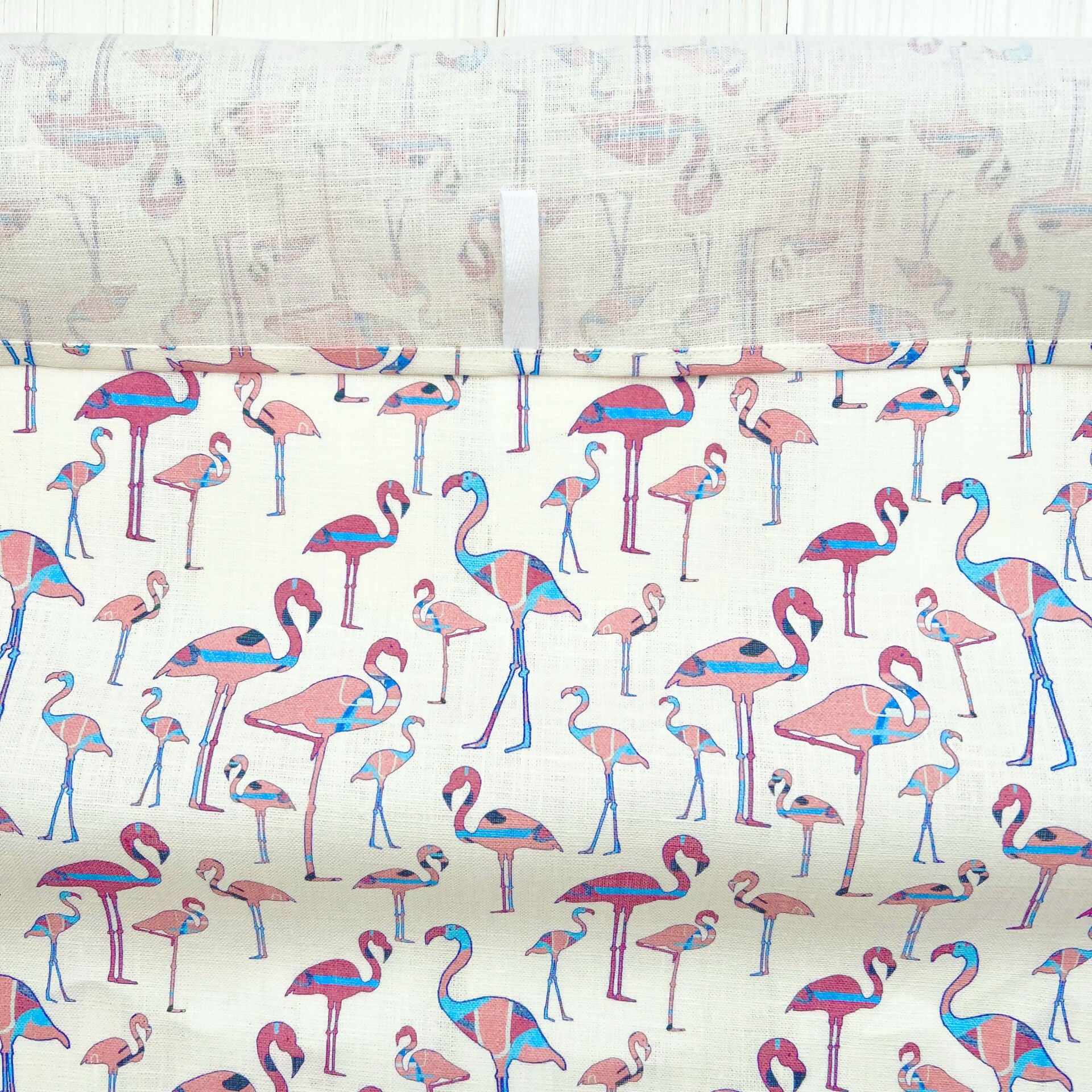 Linen Tea Towel - Flamingos