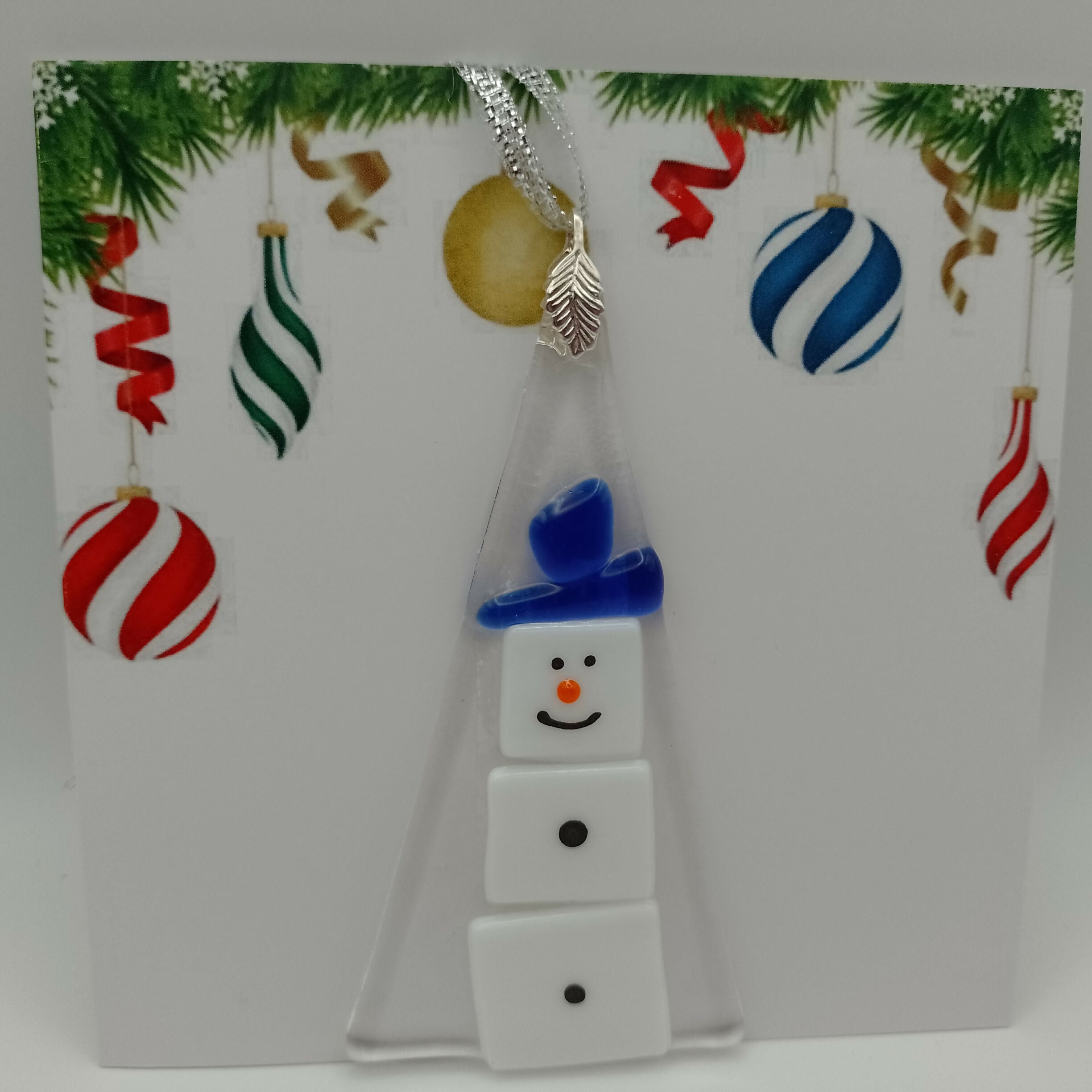 Fused Glass Christmas Card