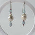 HEALING CRYSTAL & STERLING SILVER EARRINGS WITH BAROQUE PEARLS TO HELP WITH COURAGE