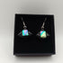 Triangular Dichroic Glass Earrings