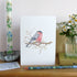bullfinch and blossom card