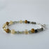 HEALING CRYSTAL & STERLING SILVER SOLAR PLEXUS CHAKRA BRACELET WITH AROMATHERAPY BEADS