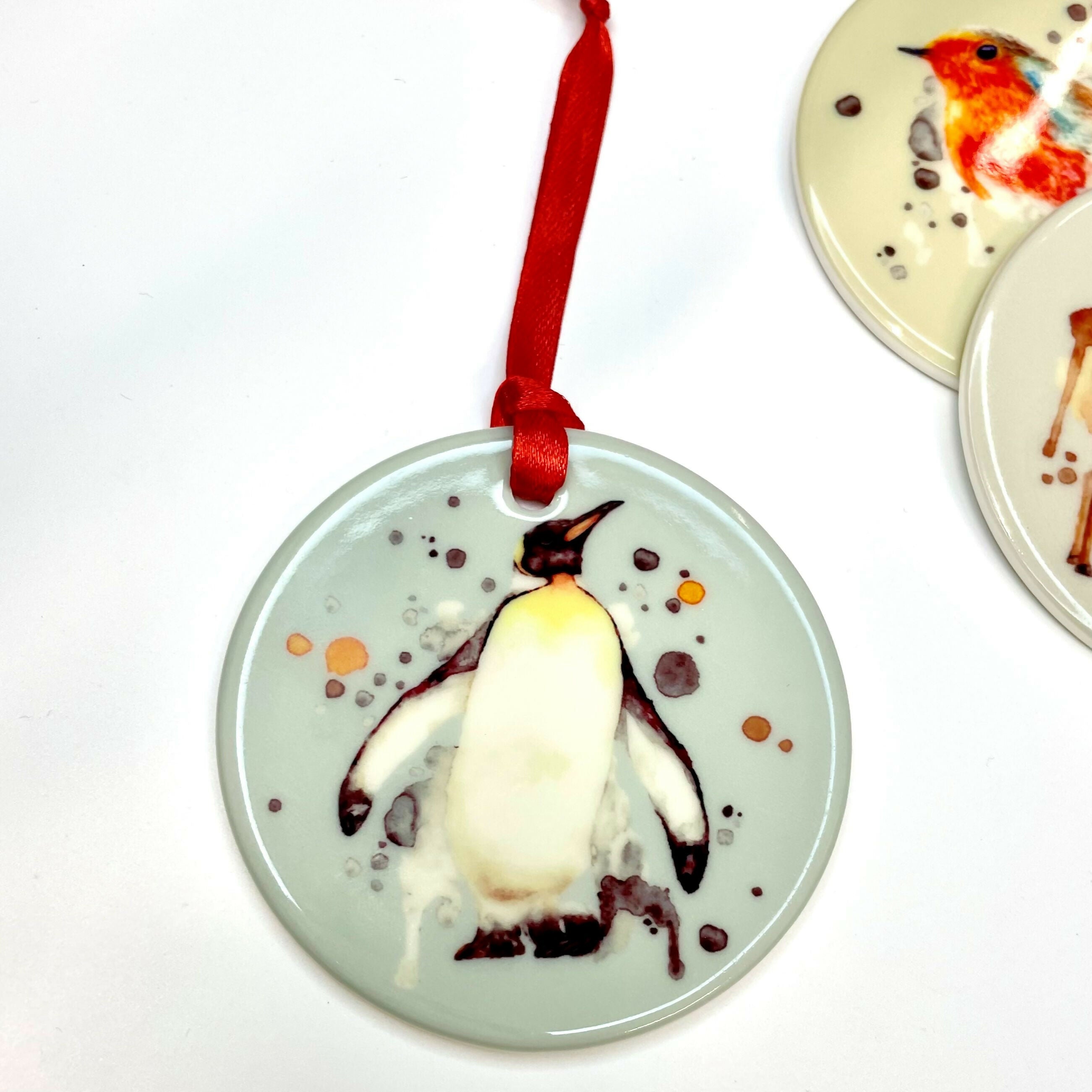 Hanging Penguin | Ceramic Christmas Decor | Art & Soul