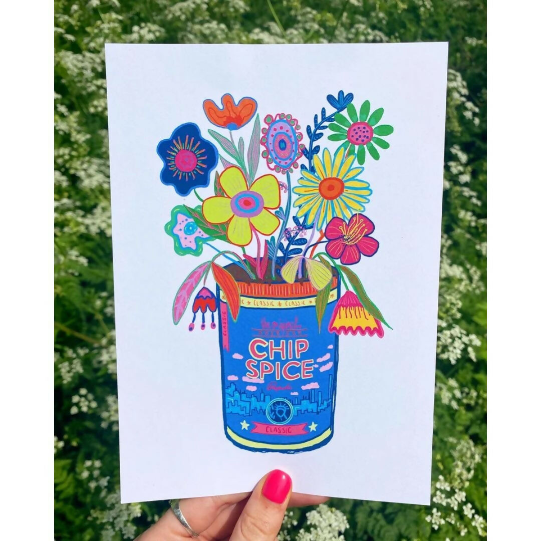 A5 Chipspice Bouquet Print