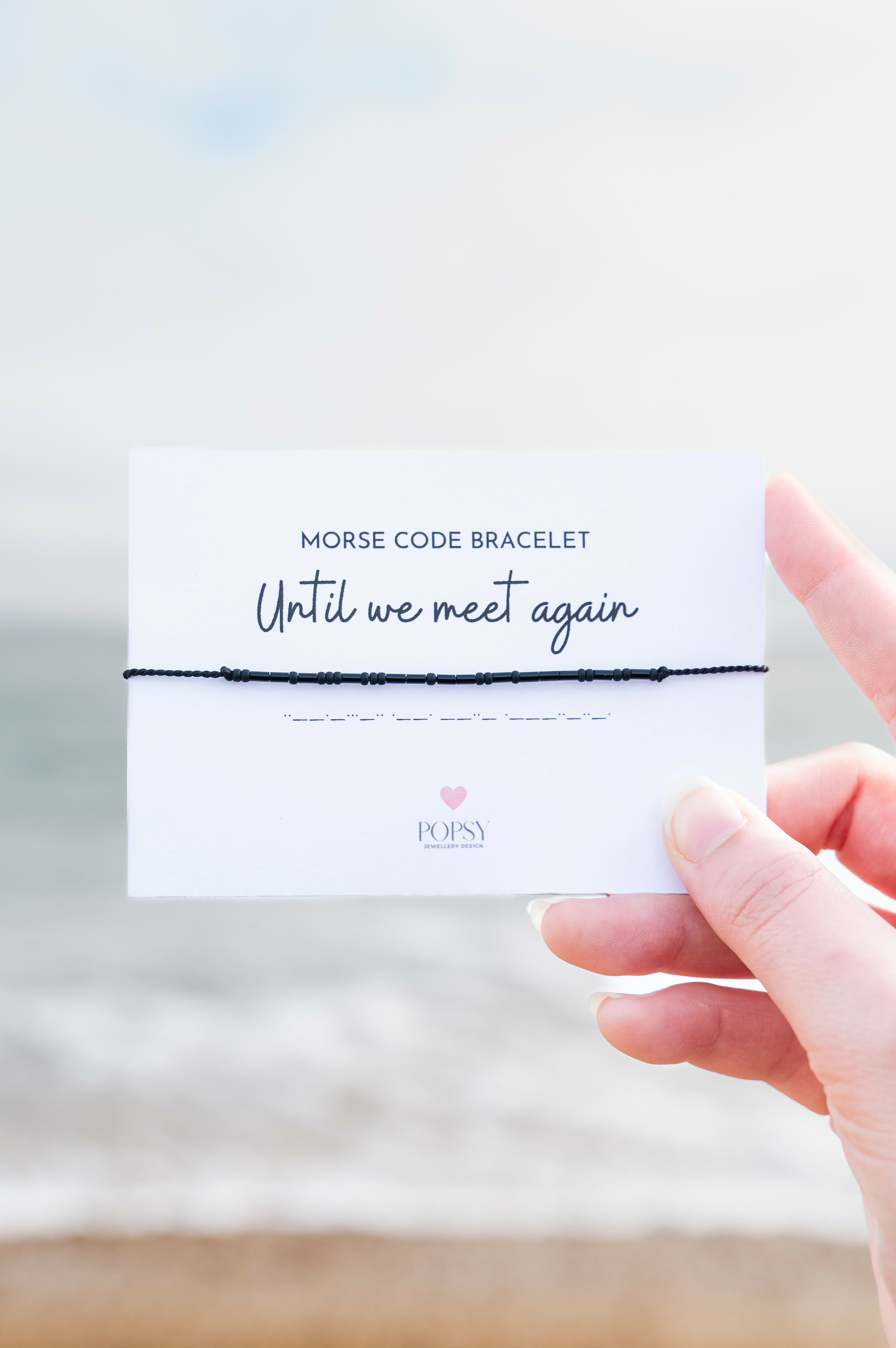 Morse Code Tiny Bead Bracelets - Various Designs