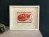 Sleeping Fox Framed Lino Cut Print