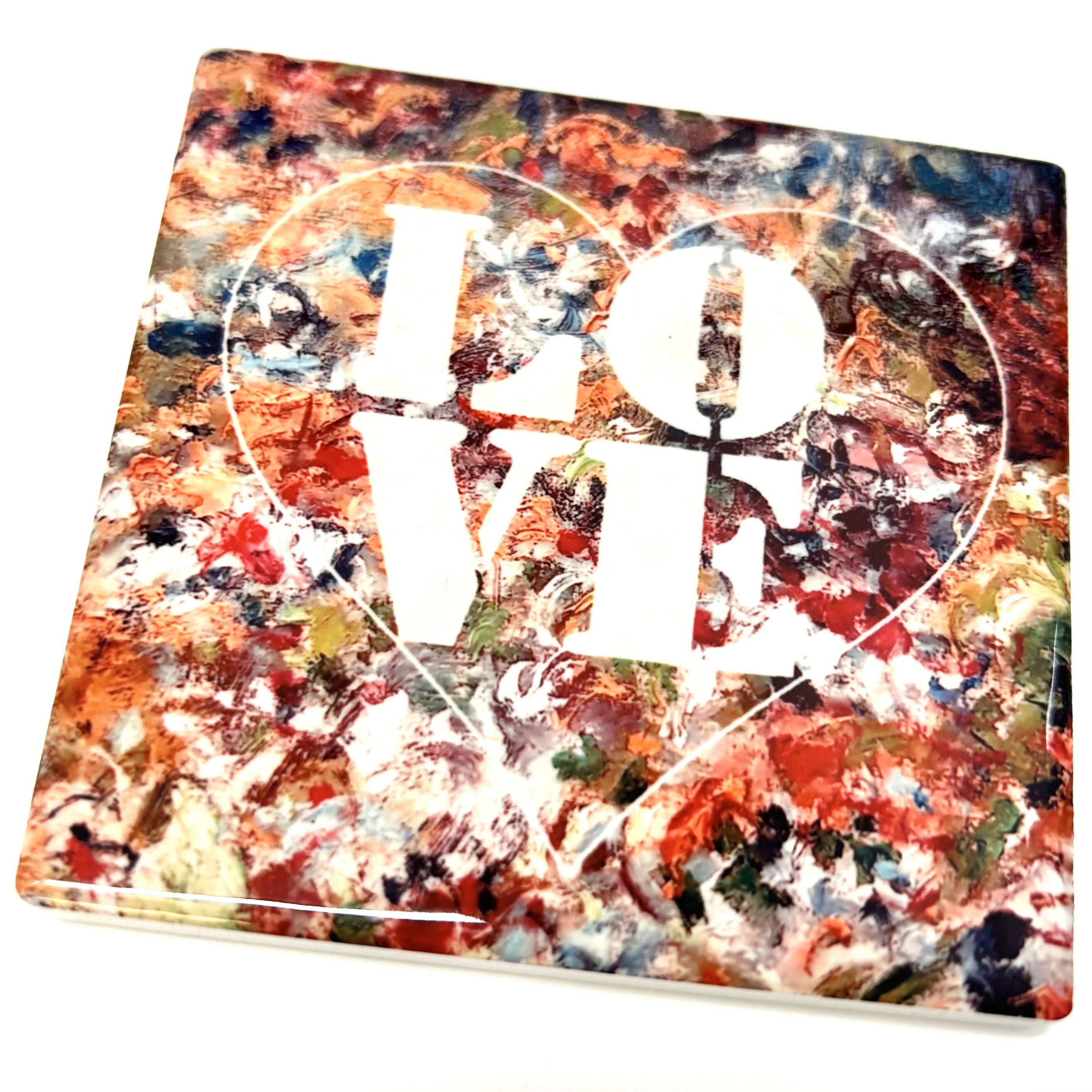 Ceramic Coaster | Hand-Painted Glossy Finish | Art & Soul