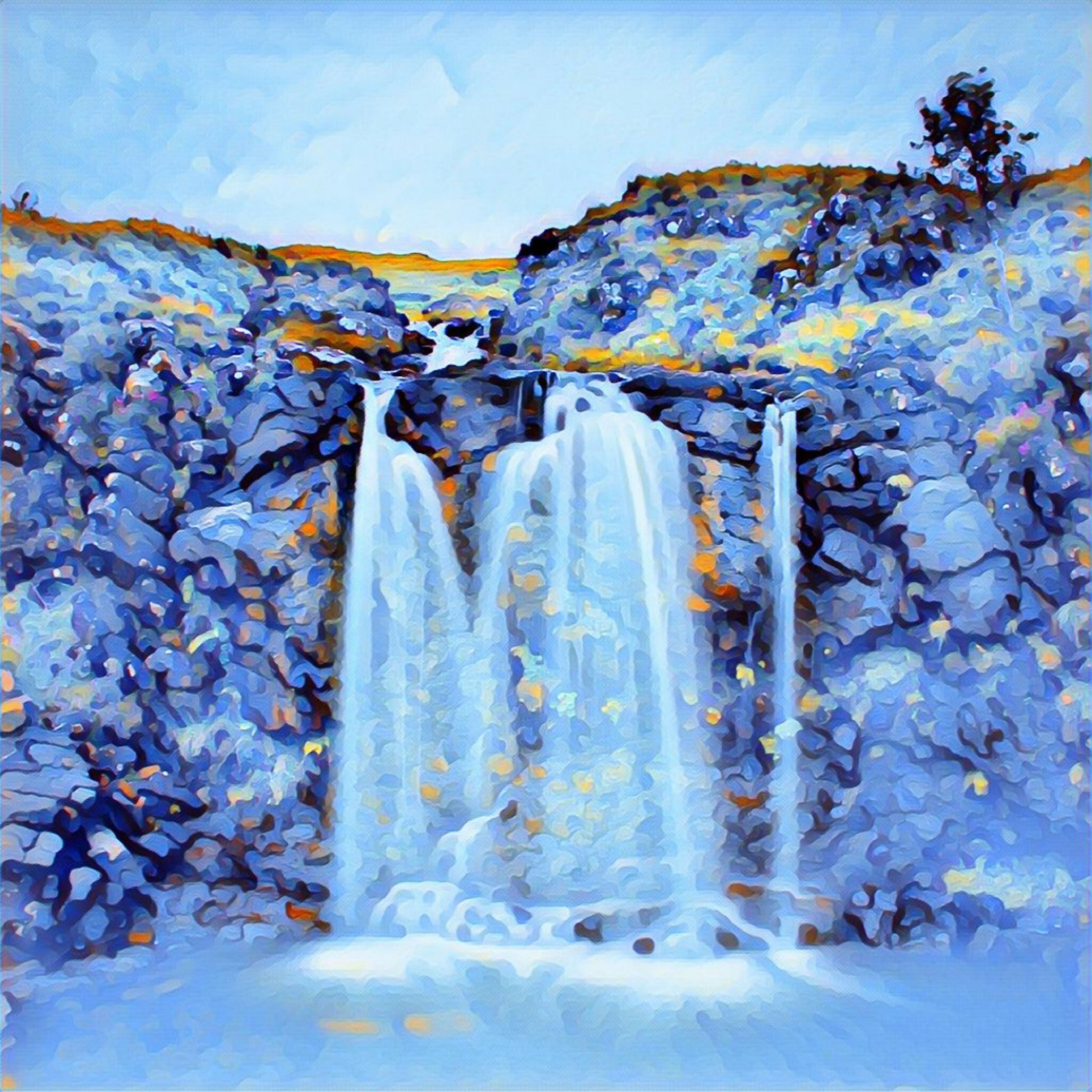 Waterfall coaster for mock up