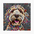 Cockapoo Dog Blonde Colour Splash Mounted Artwork | Art & Soul