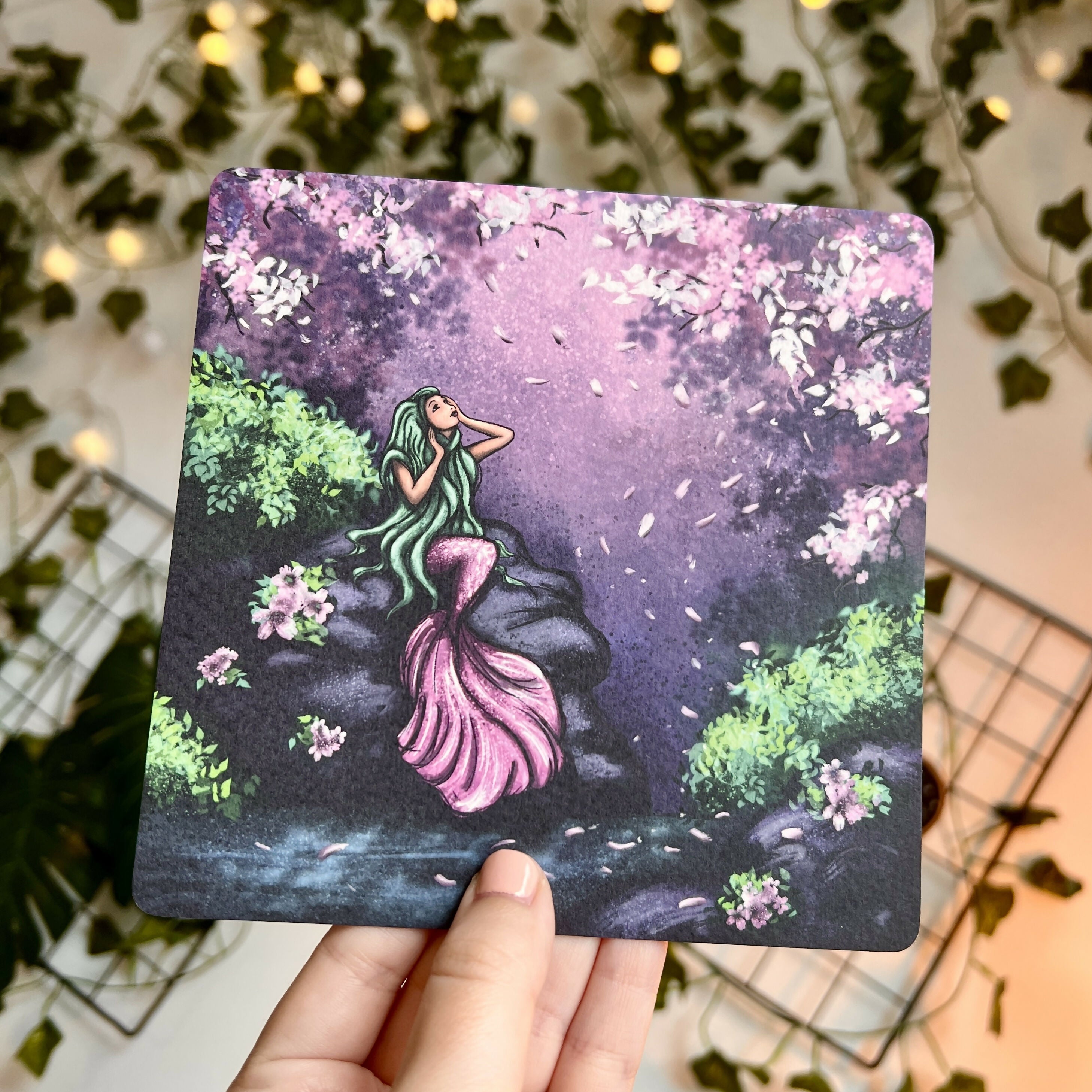 Blossom Mermaid | Green Hair Mermaid | Art & Soul